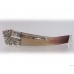 Sterling silver hair barrette with mother-of-pearl