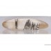 Sterling silver hair barrette with mother-of-pearl