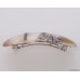 Sterling silver hair barrette with mother-of-pearl