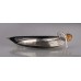 Sterling silver hair barrette with genuine citrine
