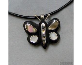 Sterling silver necklace butterfly