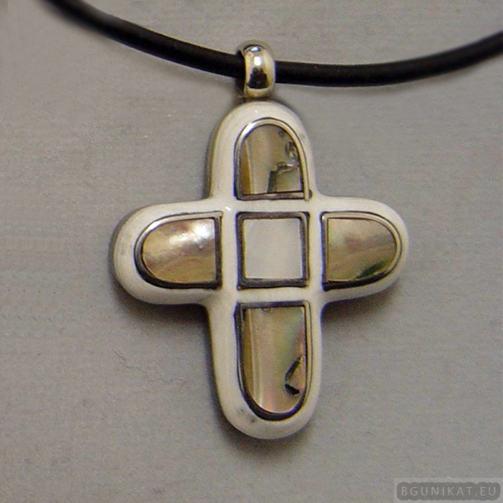 Sterling silver necklace cross 126