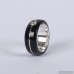 Wedding ring with sterling silver and zircon inlay. Men Wedding Band. Wedding Rings. Unisex Ring. Unusual wedding ring 796.