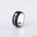 Wedding ring with sterling silver and zircon inlay. Men Wedding Band. Wedding Rings. Unisex Ring. Unusual wedding ring 796.