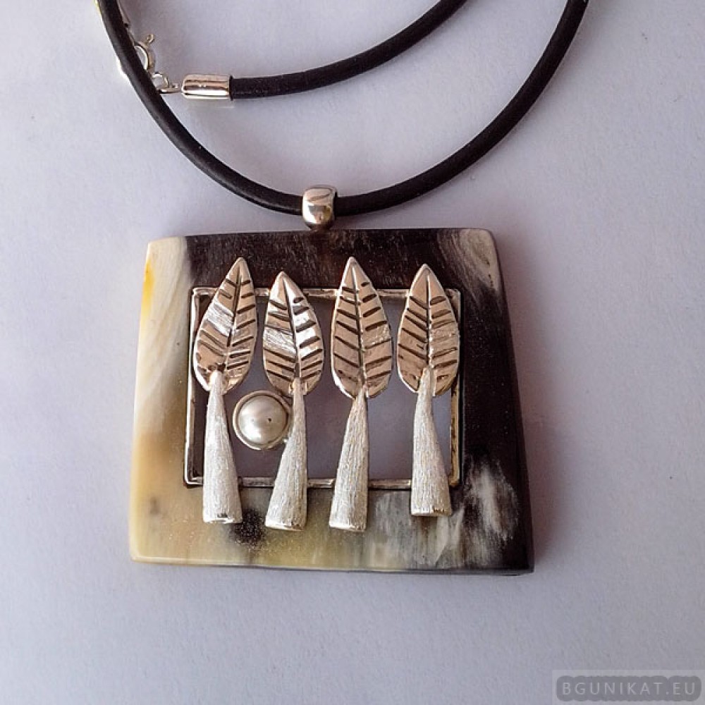 Sterling silver jewelry set forest